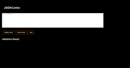 Personal Project: JSON Linter